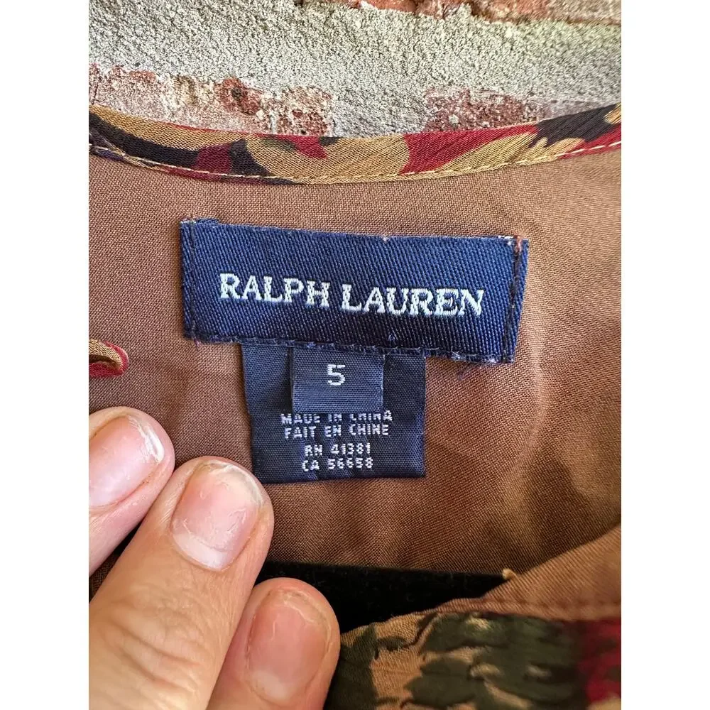 Ralph Lauren Vintage Little Girls Dress Small